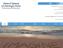 Tablet Screenshot of karensenecaltherapy.com